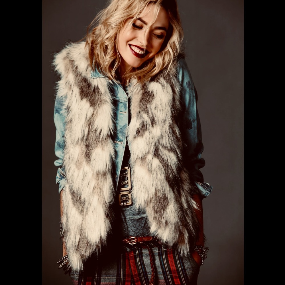Free People Call Of The Wild Faux Fur Vest